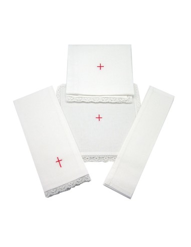 Juego De Altar Sencillo Con Cruz Pequezzzzza 4 Piezas