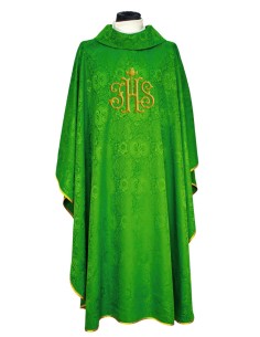 Casulla Adamascada Bordada...