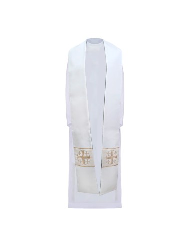 Estandarte Liturgico Blanco Pax Amarillo 300x100cm