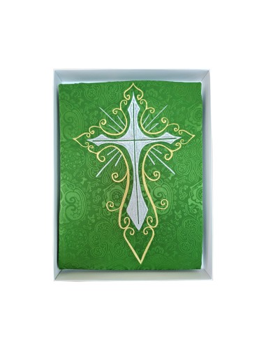 Casulla Adamascada Bordada Cruz...