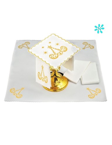 Juego De Altar Hilo Corporal Purificadores Y Palia Kk 028 Arbol De Navidad Oro Con Estrellas