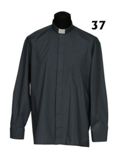 Camisa Sacerdote Negra Ml...