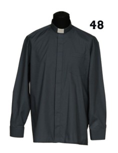 Camisa Sacerdote Negra Ml...