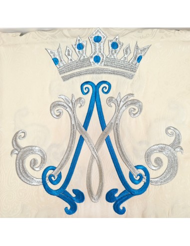 Casulla Adamascada Bordada Mariana...