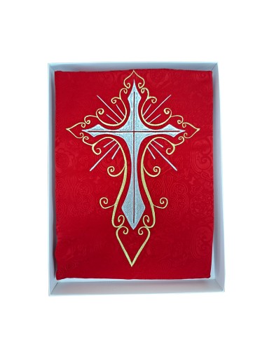 Casulla Adamascada Bordada Cruz...
