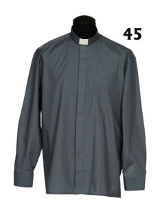 Camisa Sacerdote Gris...