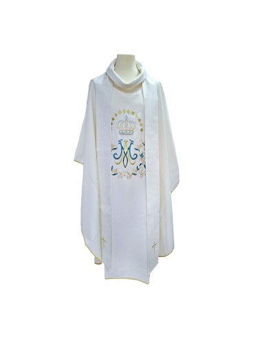 Casulla Bordada Mariana Corona Con...