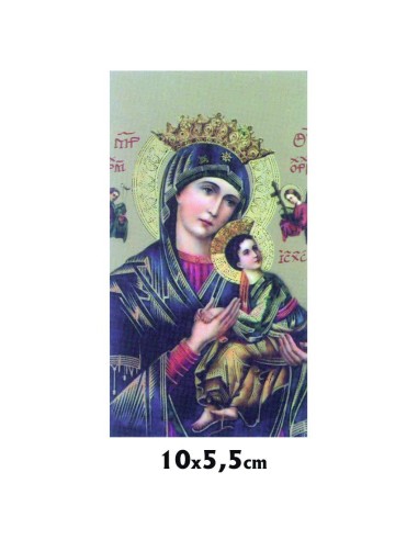 Estampa Brillo Oro Perpetuo Socorro