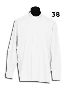 Camisa Sacerdote Blanca Ml...