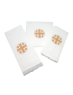 Juego De Altar Bordado 3...