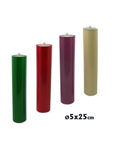 Juego Vela Adviento 50x250 Simil Vela Completo