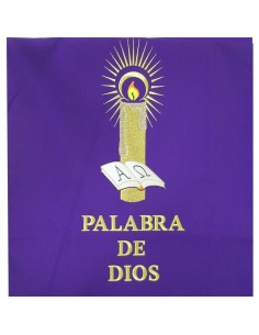 Juego De Altar Lino Bordado...
