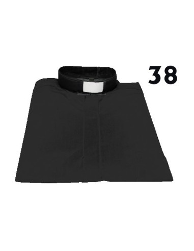 Camisa Sacerdote Negra Mc Talla 38