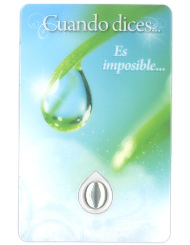 Estampa Con Gota De Agua D601 Cuando Dices.Es Imposible
