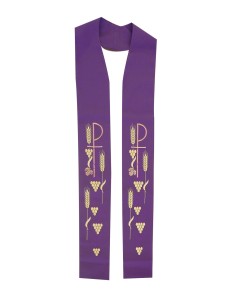 Estola Bordada Pax Espigas...