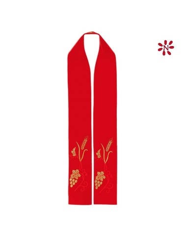 Estola Bordada Espigas Con Uvas Kst...