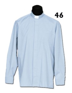 Camisa Sacerdote Celeste Ml...