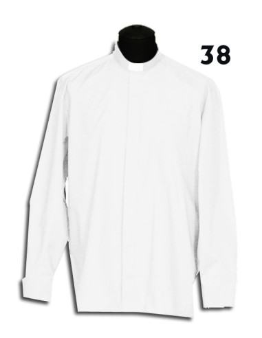 Camisa Sacerdote Blanca Ml Talla 38