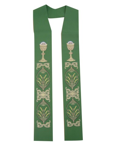 Estola Bordada Caliz Con Forma Kst...