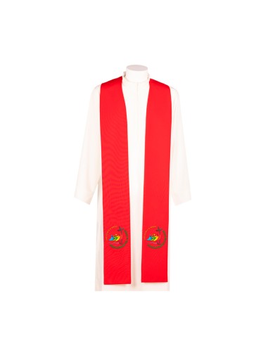 Estola Jubileo 2025 Bordada Roja J17