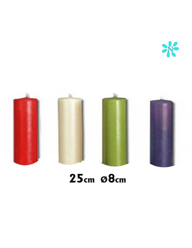 Vela Adviento 80x25 4 Colores...