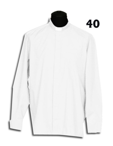 Camisa Sacerdote Blanca Ml Talla 40