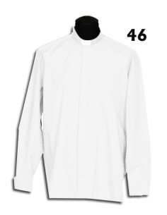 Camisa Sacerdote Blanca Ml...