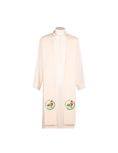 Estola Jubileo 2025 Bordada Ecru J15