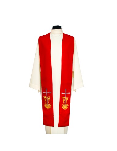 Conjunto 4 Estolas Cruz Con Hojas De...