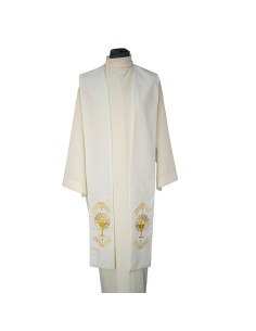 Estola Bordada Pax Espigas...