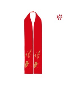 Estola Bordada Ancha Pax...