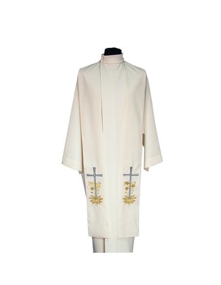 Conjunto 4 Estolas Cruz Con Hojas De Parra Y Espigas En La Base