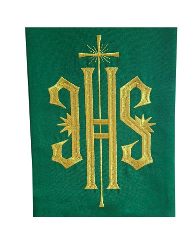 Estola Bordada Jhs Con Cruz Larga A...
