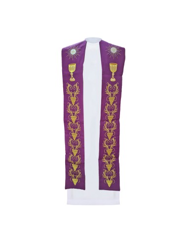 Estola Bordada Caliz Forma Con Rayos...