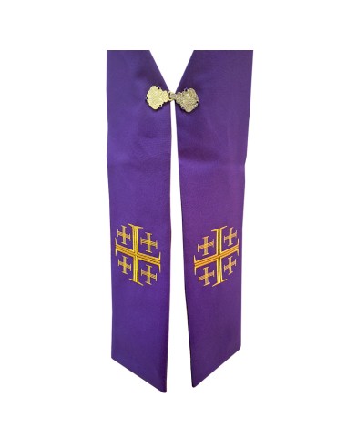 Conjunto 5 Estolas Diaconales Cruz...