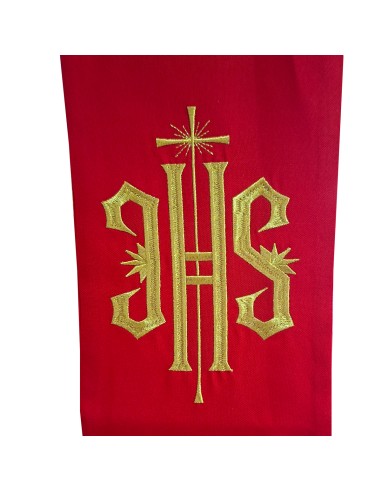 Estola Bordada Jhs Con Cruz Larga A...