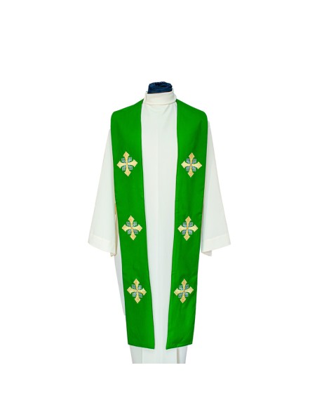 Conjunto 4 Estolas Con 6 Cruces Con Puntas Rayadas