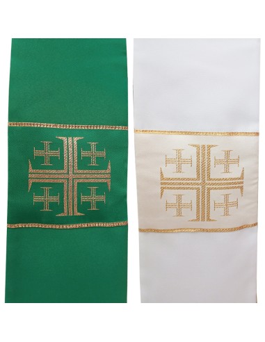Estola Reversible Verde- Blanca...
