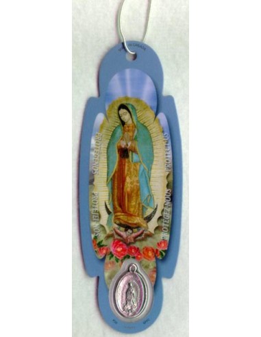 Colgante Para Coche Con Medalla Virgen Guadalupe