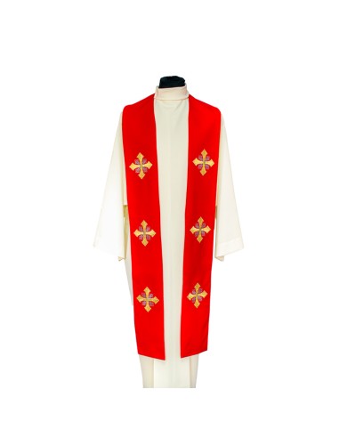 Conjunto 4 Estolas Con 6 Cruces Con...