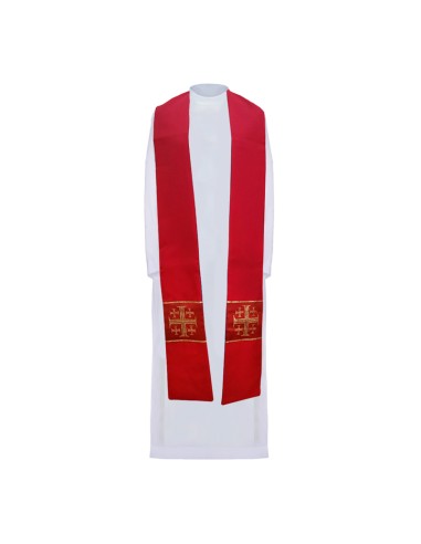 Estola Reversible Morada -Roja...