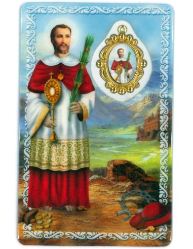 Estampa Con Oracion S-68/1/1 San Antonio Abad 7x11cm