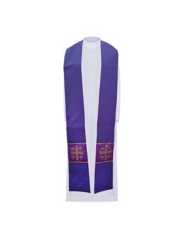 Estola Reversible Morada -Roja...