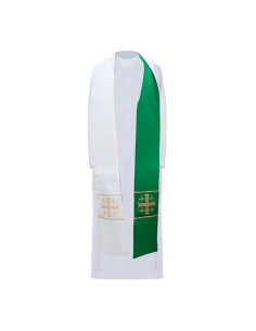 Estola Reversible Verde-...