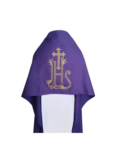 Paño De Hombros Jhs Con Cruz N325 Morado