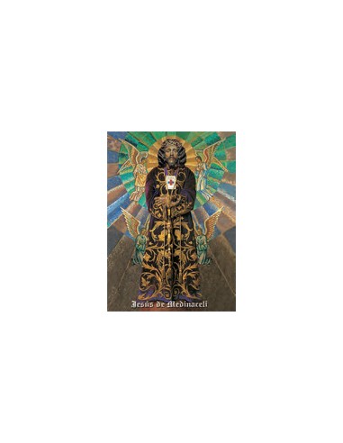 Estampa Con Oracion S-79/1 Jesus De Medinaceli Cuerpo Entero 7x11cm