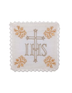 Juego De Altar Lino Bordado...