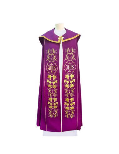 Capa Pluvial Bordada Jhs Con Cruz...