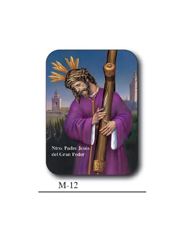 Estampa Mini M-12 Nuestro Padre Jesus Del Gran Poder 4. 4x6cm