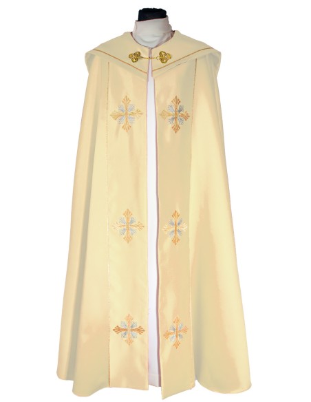 Capa Pluvial Bordada 6 Cruces Y Cruz Grande Detras